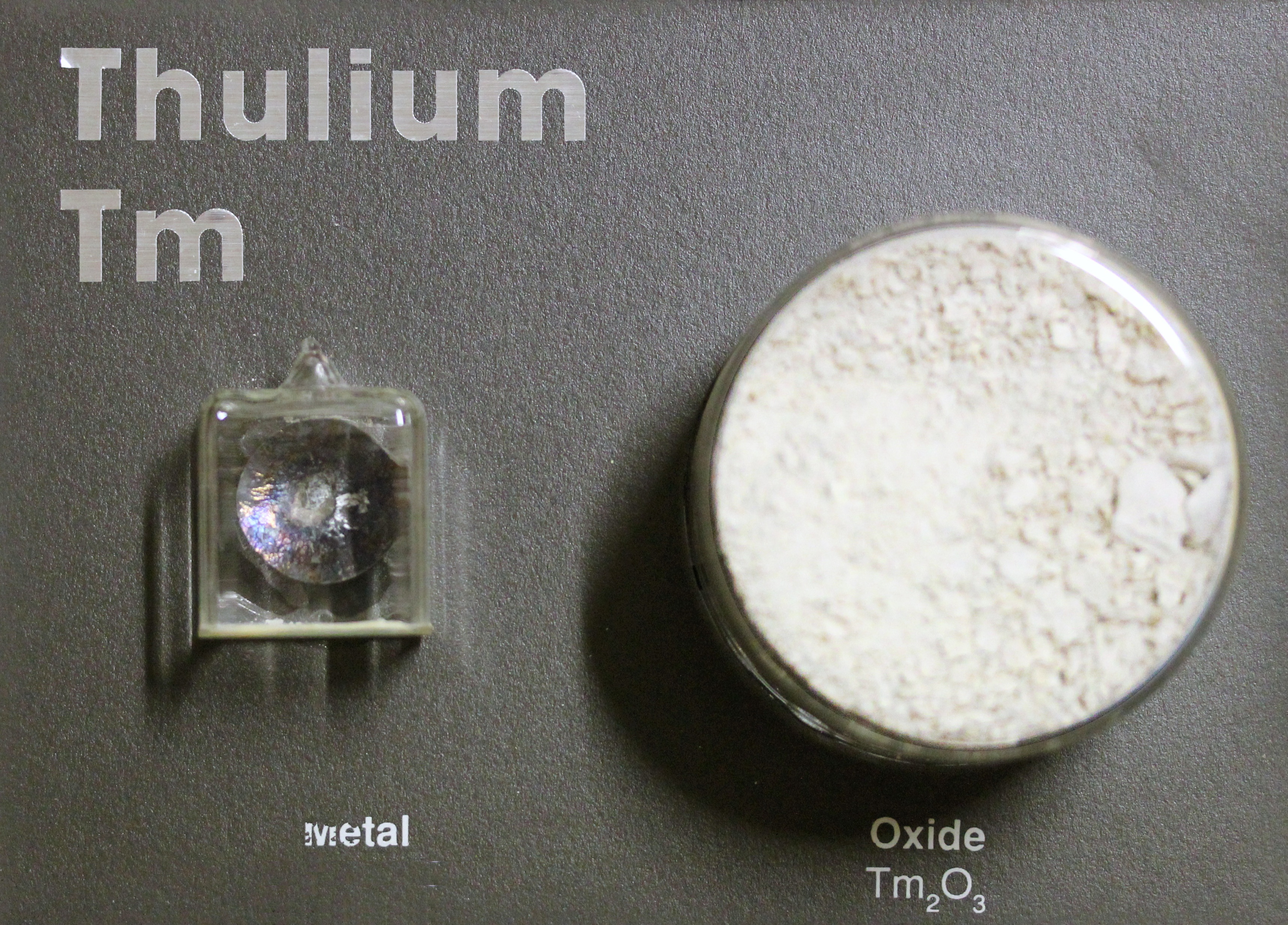 Thulium metal and oxide